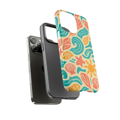 Vibrant Beach Style Protective Phone Case with 3D Wrap Design for Stylish Protection – Compatible with iPhone 13, 14, 15 & 16 – All Models Including Pro, Pro Max & Plus
