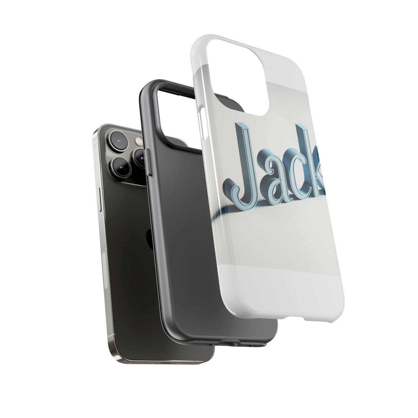 vibrant 3d text protective phone case in blue for unique self-expression – stylish protection compatible with iphone 13, 14, 15 & 16 – all models including pro, pro max & plus