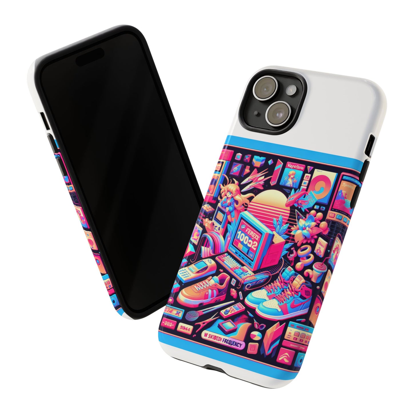 w skibidi frequency 3d wrap protective phone case for anime lovers, durable tpu silicone, shock absorbing, uv protected, glossy or matte finish, unique gift idea