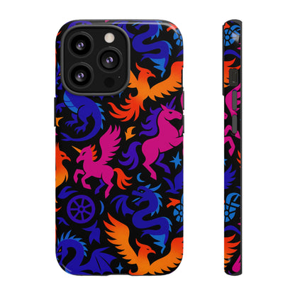 Vibrant 3D Fantasy Design Protective Phone Case for Stylish Protection Compatible with iPhone 13, 14, 15 & 16 – All Models Including Pro, Pro Max & Plus