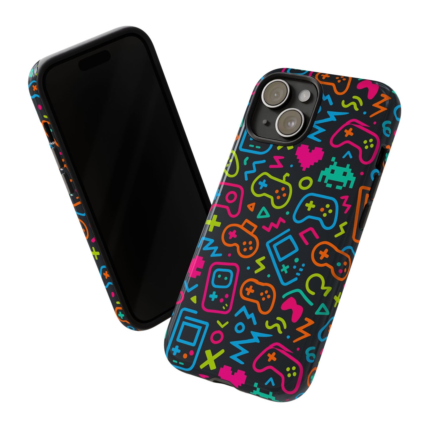 multicolour 3d wrap protective phone case with unique gaming design for men and women – stylish mobile protection compatible with iphone 13, 14, 15 & 16 – all models including pro, pro max & plus