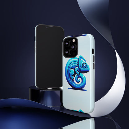 Cool Blue Animal Create 6 Phone Case with 3D Wrap Shockproof TPU Cover for Kids and Teenagers, Anime and Comic Inspired Design