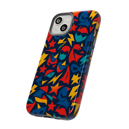 Vibrant Superhero Protective Phone Case with 3D Wrap Design – Stylish Unisex Protection for Smartphones Compatible with iPhone 13, 14, 15 & 16 – All Models Including Pro, Pro Max & Plus