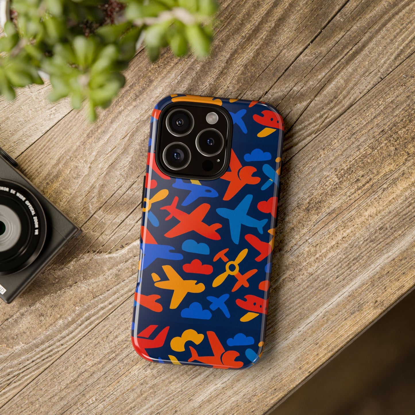 vibrant 3d wrap protective phone case with colourful aviation design for stylish protection compatible with iphone 13, 14, 15 & 16 – all models including pro, pro max & plus