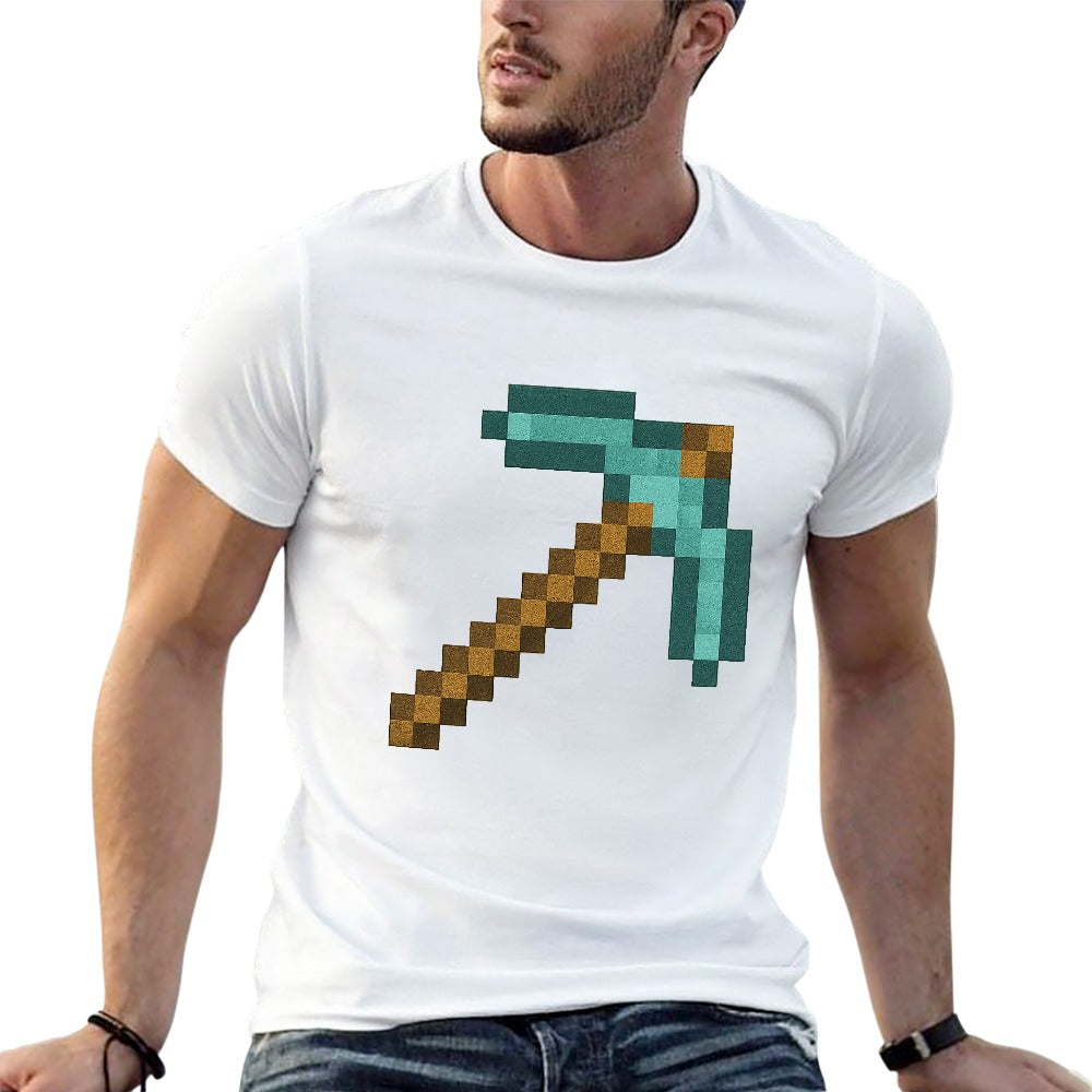 men's 100% cotton short sleeve t-shirt with single-sided print, stylish fitness and casual wear tee, unisex fit, comfortable, great gift for active men and trendy youth