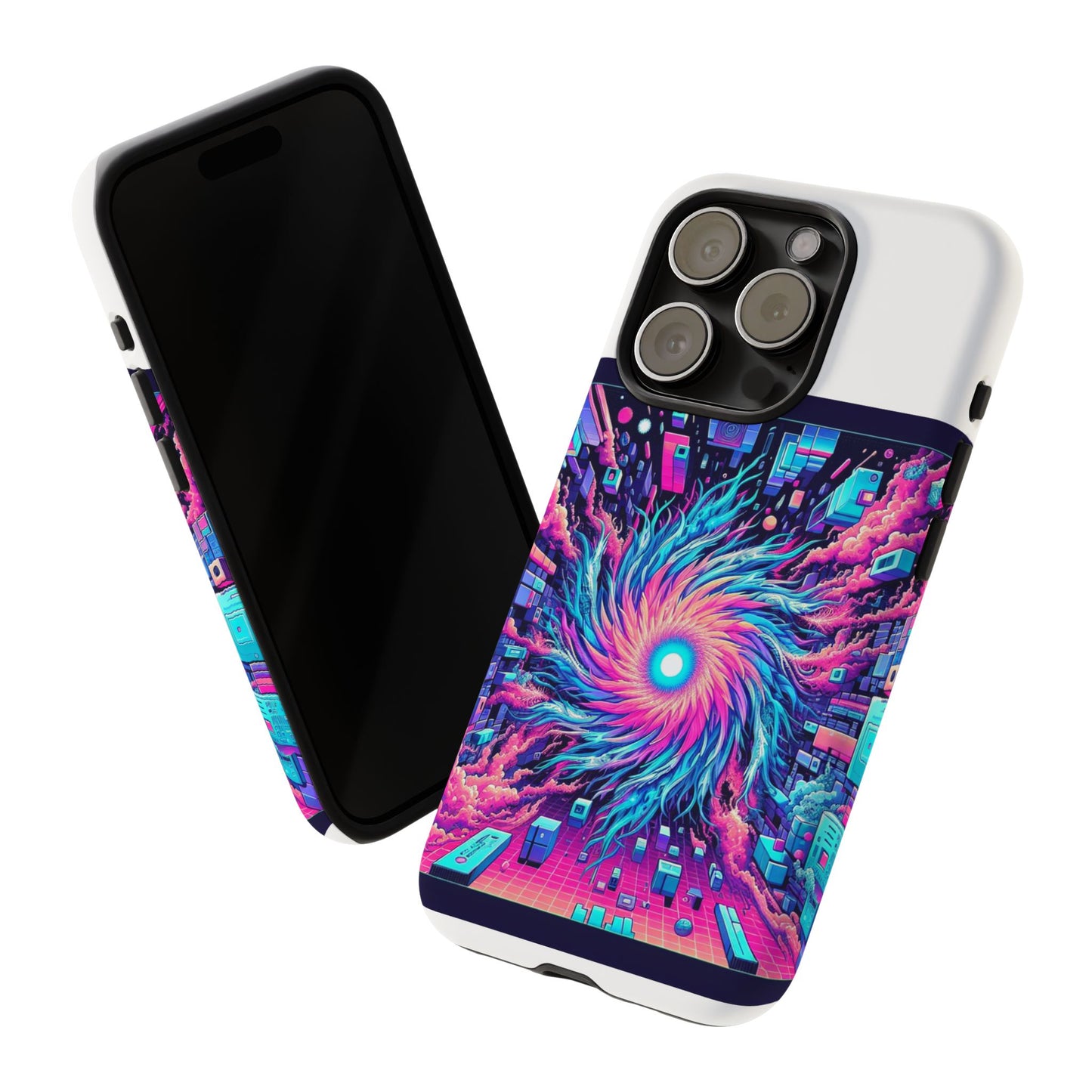 grass level 9000 protective phone case with 3d wrap design, uv protected and shock absorbent, fun retro style for anime lovers, ideal gift for tech enthusiasts