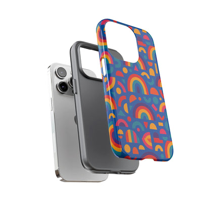 Rainbow 3D Wrap Protective Phone Case Stylish Accessory for Adults and Teens Compatible with iPhone 13, 14, 15 & 16 – All Models Including Pro, Pro Max & Plus