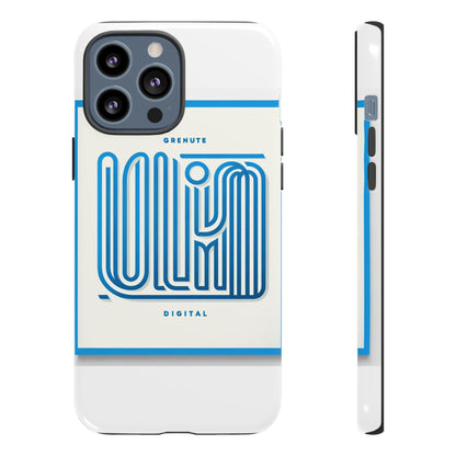 Vibrant 3D Wrap Phone Case in Blue Alphabet Design for Stylish Protection Compatible with iPhone 13, 14, 15 & 16 – All Models Including Pro, Pro Max & Plus