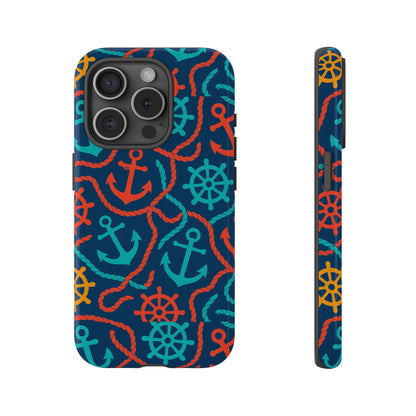 Nautical Multicolour 3D Wrap Protective Phone Case for Unique Style and Robust Protection Compatible with iPhone 13, 14, 15 & 16 – all models including Pro, Pro Max & Plus