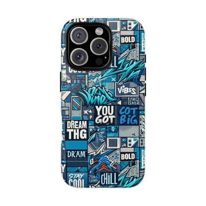 Vibrant 3D Wrap Protective Phone Case in Blue with Playful Graphic Design for Stylish Protection – Compatible with iPhone 13, 14, 15 & 16 – All Models Including Pro, Pro Max & Plus