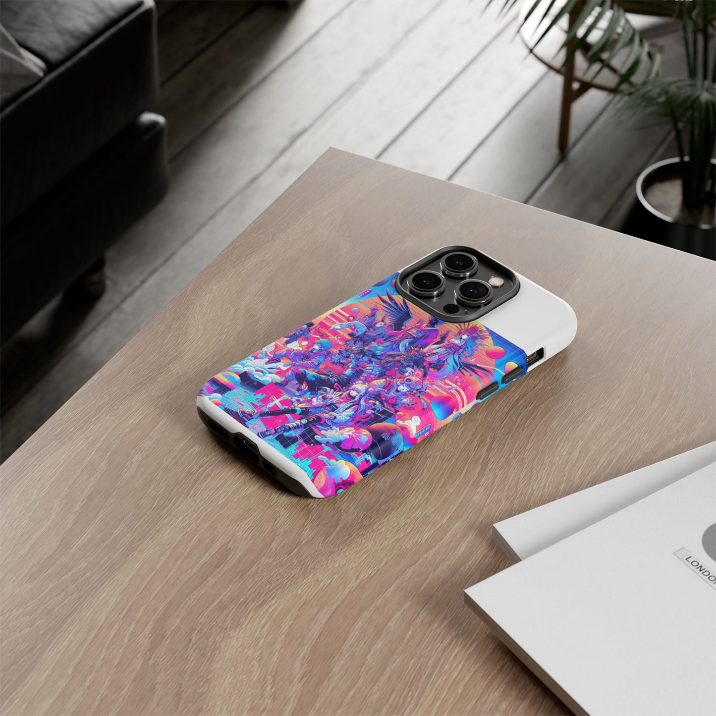 zero npc energy protective phone case with 3d wrap design for anime lovers, shock absorbing and uv protected, stylish accessory for smartphones