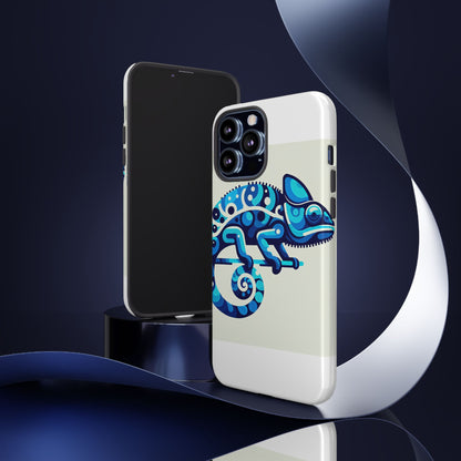 Vibrant 3D Chameleon Phone Case for Stylish Protection with Unique Blue Animal Design Compatible with iPhone 13, 14, 15 & 16 – All Models Including Pro, Pro Max & Plus