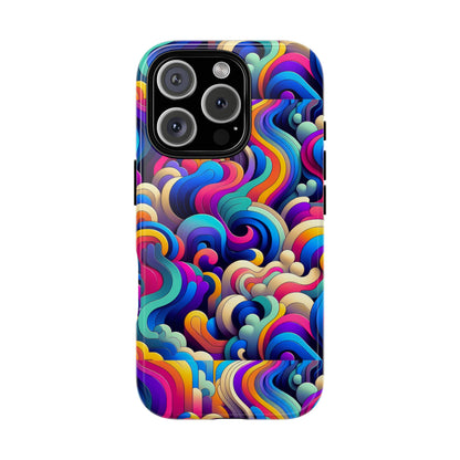 Pink Pattern Image 9 Phone Case with 3D Wrap and Shock Protection for Smartphones