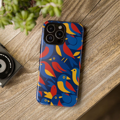 Vibrant 3D Wrap Protective Phone Case with Colourful Bird Design Stylish Accessory for Men and Women Compatible with iPhone 13, 14, 15 & 16 – all models including Pro, Pro Max & Plus