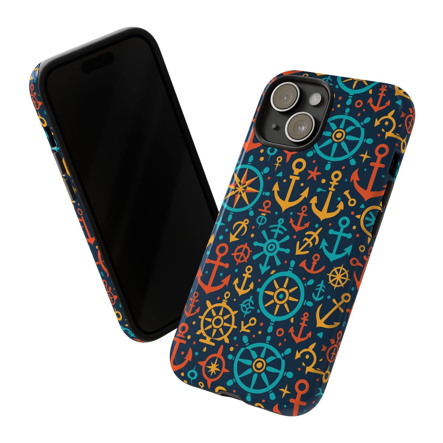 vibrant nautical pattern phone case for stylish protection – bold accessory for iphone 13, 14, 15 & 16 – all models including pro, pro max & plus