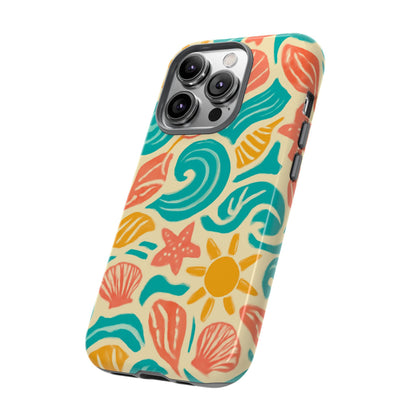 Vibrant Beach Style Protective Phone Case with 3D Wrap Design for Stylish Protection – Compatible with iPhone 13, 14, 15 & 16 – All Models Including Pro, Pro Max & Plus