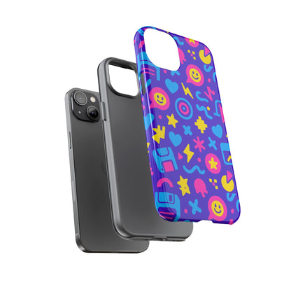 Multicolor Y2K Protective Phone Case with 3D Wrap Design – Fun and Playful Accessory Compatible with iPhone 13, 14, 15 & 16 – All Models Including Pro, Pro Max & Plus
