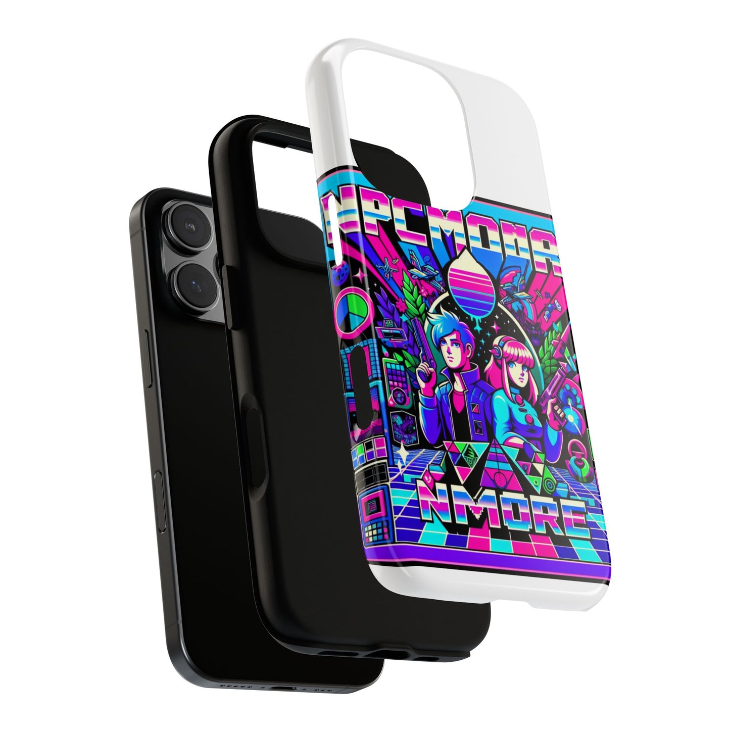 npc no more 3d wrap protective phone case for anime lovers