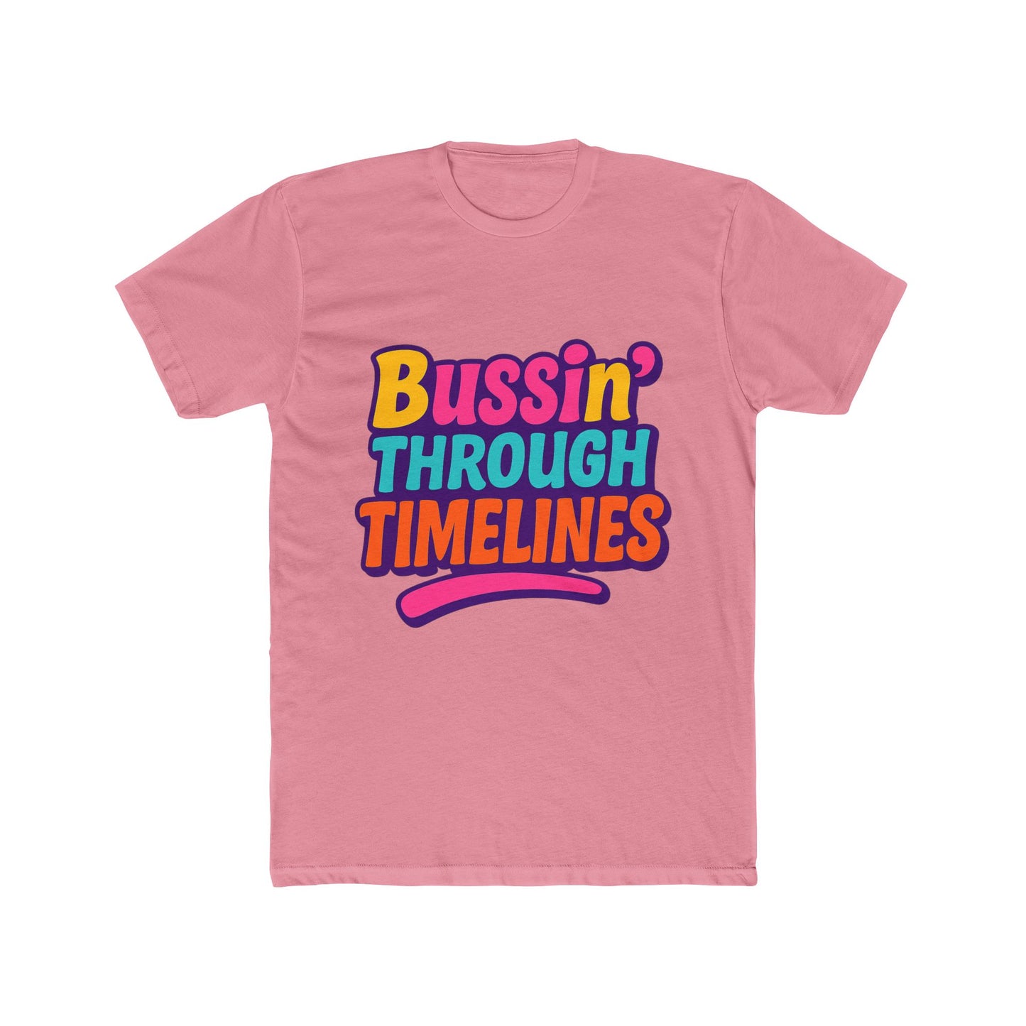 bussin' through timelines unisex t-shirt - multicolor graphic tee for casual and trendy wear