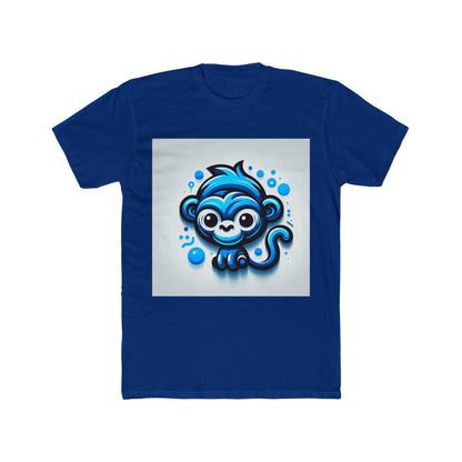 Stylish Unisex T-Shirt - Blue Animal Print, Comfortable Casual Tee for Men and Women, Trendy All-Gender Shirt