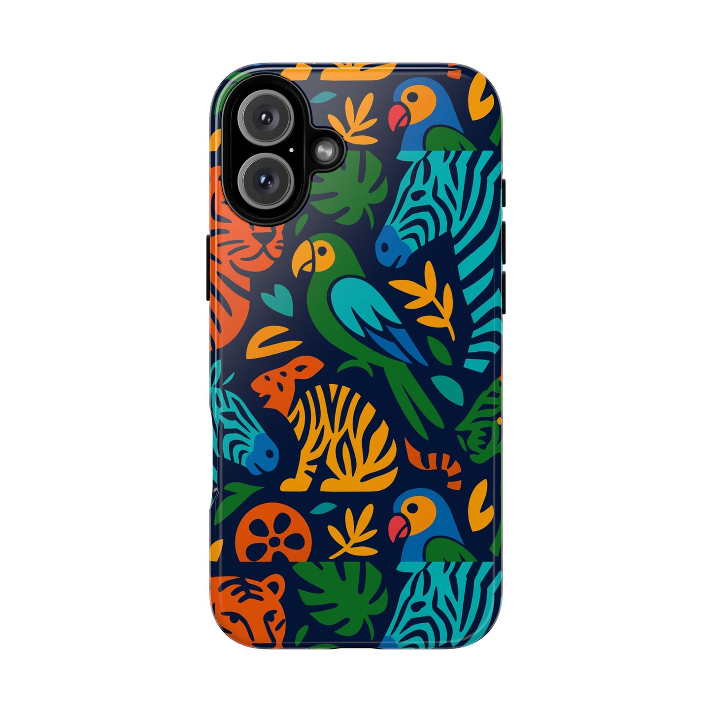 vibrant 3d animal print phone case for stylish protection – unique accessory for men and women compatible with iphone 13, 14, 15 & 16 – all models including pro, pro max & plus