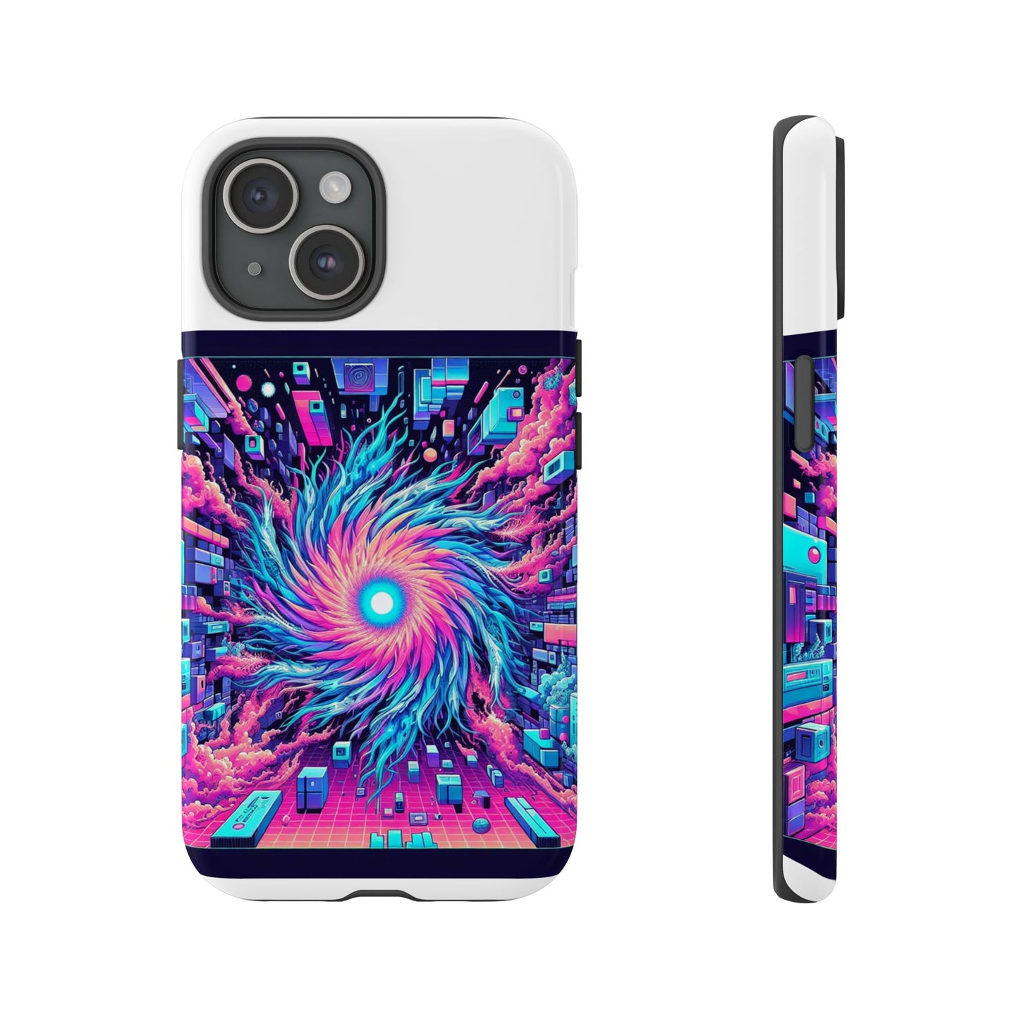 grass level 9000 protective phone case with 3d wrap design, uv protected and shock absorbent, fun retro style for anime lovers, ideal gift for tech enthusiasts