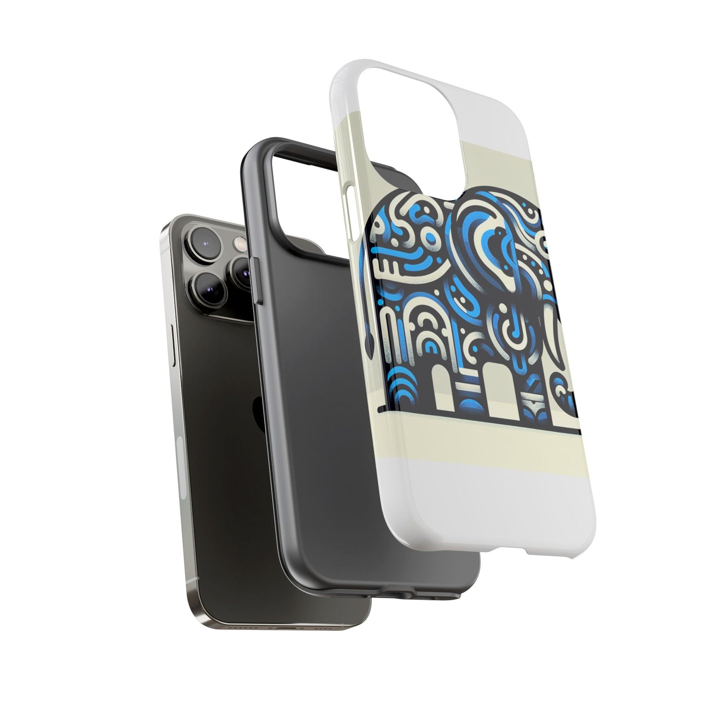 vibrant 3d elephant design protective phone case for stylish protection compatible with iphone 13, 14, 15 & 16 – all models including pro, pro max & plus