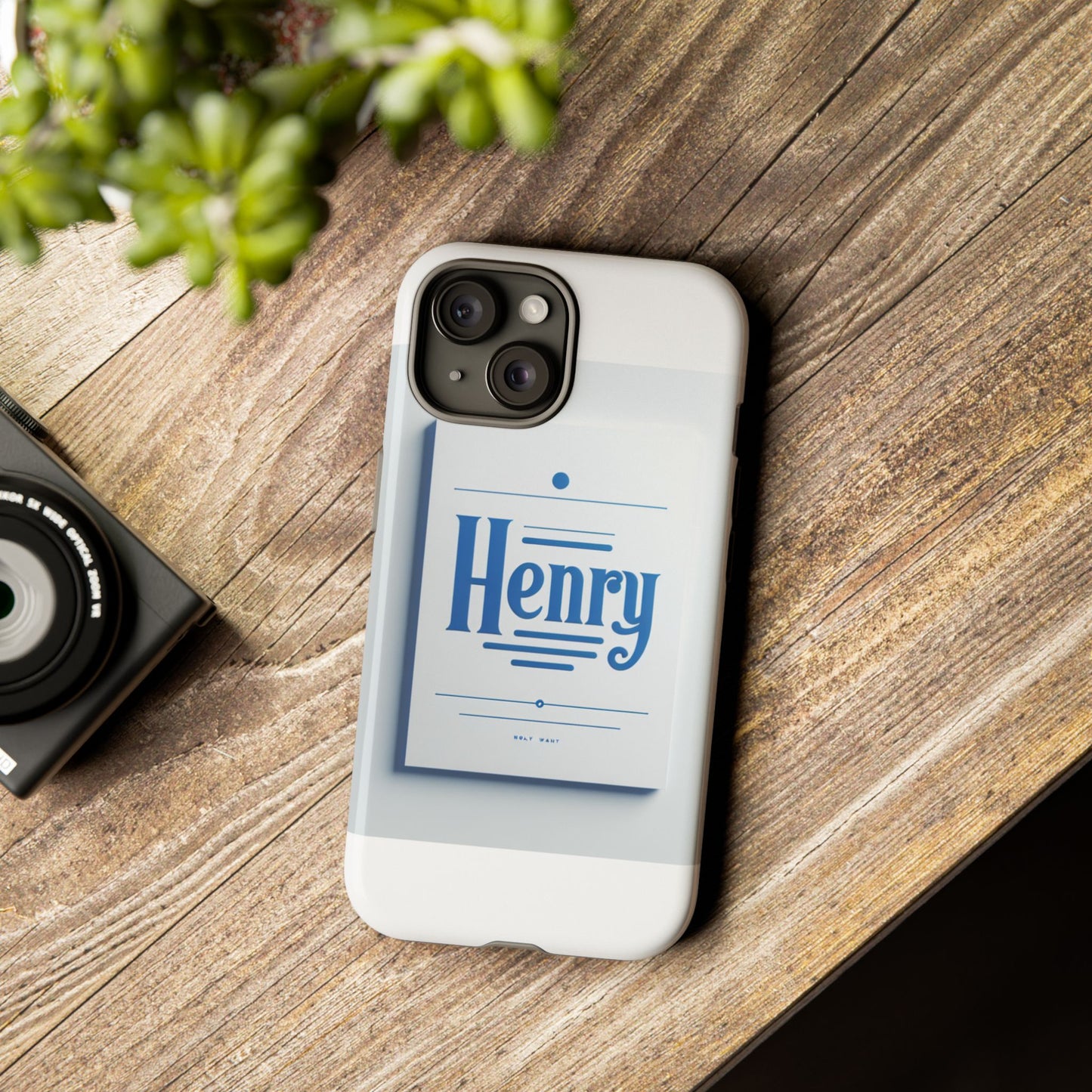 stylish blue typographic phone case for men and women, durable protection, unique design, compatible with iphone 13, 14, 15 & 16 – all models including pro, pro max & plus