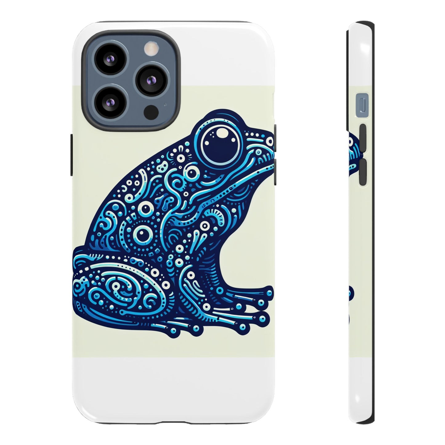 vibrant 3d blue frog design protective phone case for trendsetters – stylish protection compatible with iphone 13, 14, 15 & 16 – all models including pro, pro max & plus