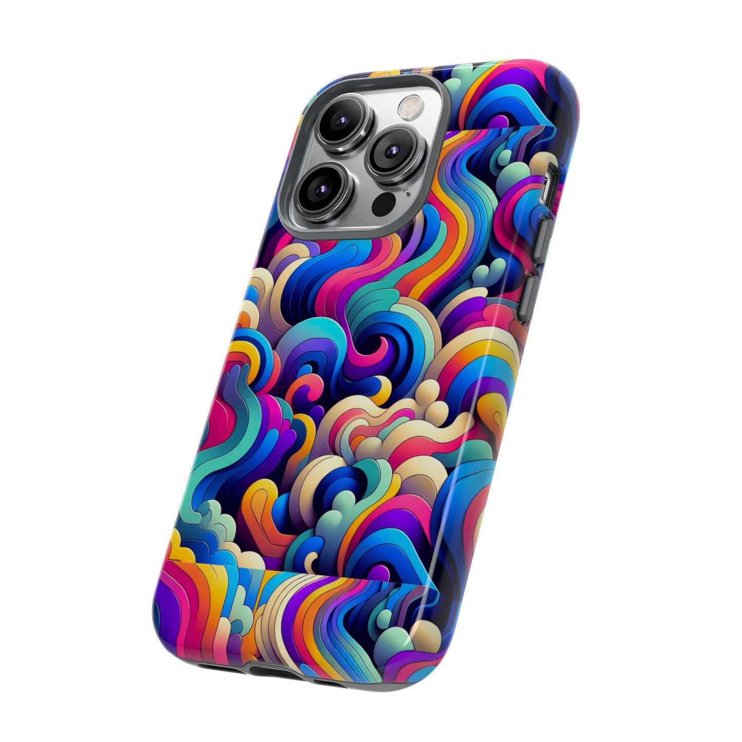 pink pattern image 9 phone case with 3d wrap and shock protection for smartphones