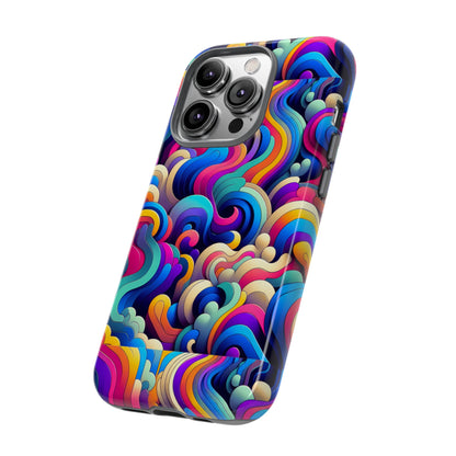 Pink Pattern Image 9 Phone Case with 3D Wrap and Shock Protection for Smartphones