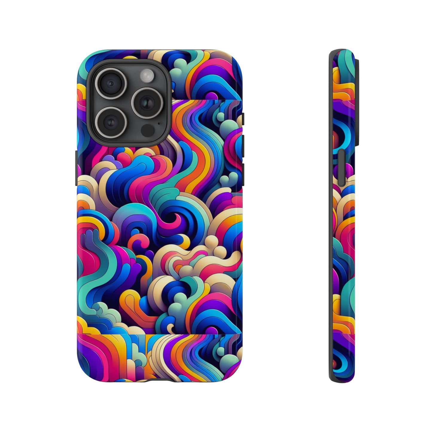 pink pattern image 9 phone case with 3d wrap and shock protection for smartphones