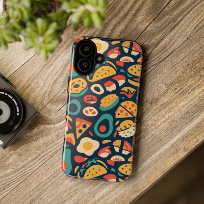 Vibrant Food-Themed Protective Phone Case with 3D Design for Stylish Protection Compatible with iPhone 13, 14, 15 & 16 – all models including Pro, Pro Max & Plus