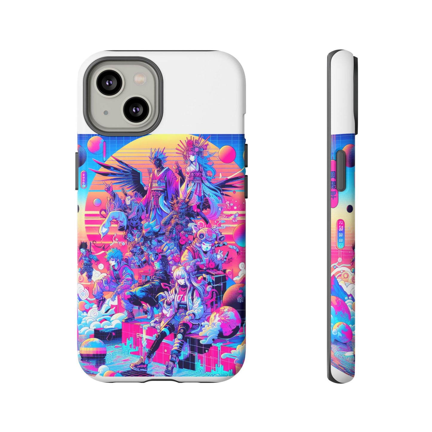 zero npc energy vibrant 3d protective phone case for anime lovers