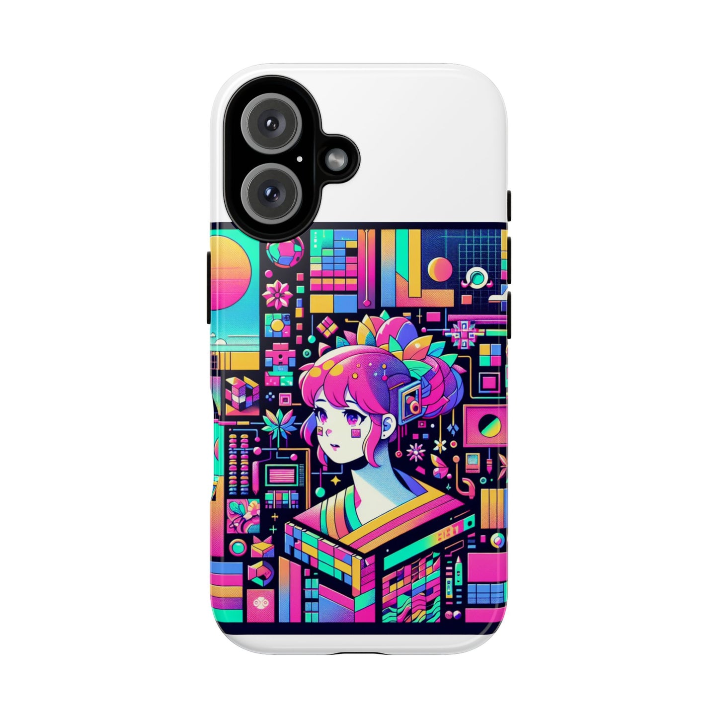 ratio d irl protective phone case with 3d wrap design, uv protected, durable tpu silicone, shock absorbent, ideal for anime and comic culture fans