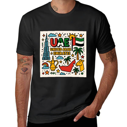 Men's Unisex Cotton Short Sleeve Printed T-Shirt, Comfortable Fitness and Casual Wear, Double-Sided Graphic Design, Ideal Gift for Him, Trendy Personality Tee