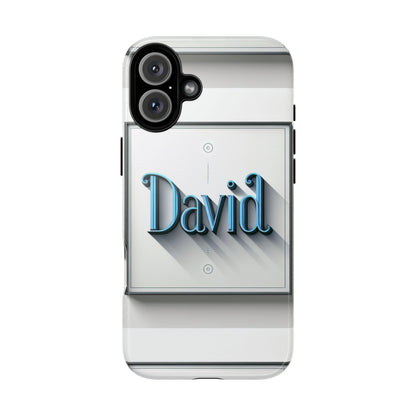 David Blue Anime Comic Style Shockproof Phone Case for Men Women Durable Protective Cover with 3D Wrap Design