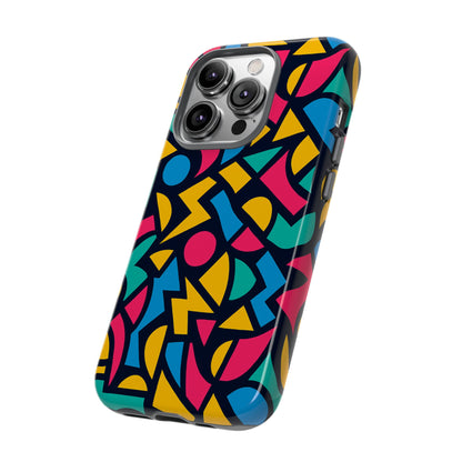 Vibrant Retro Aesthetic Phone Case – Stylish Protection in Multicolour Design – Compatible with iPhone 13, 14, 15 & 16 – All Models Including Pro, Pro Max & Plus