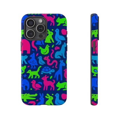 Vibrant Animal Print Phone Case with 3D Design for Stylish Protection Compatible with iPhone 13, 14, 15 & 16 – all models including Pro, Pro Max & Plus