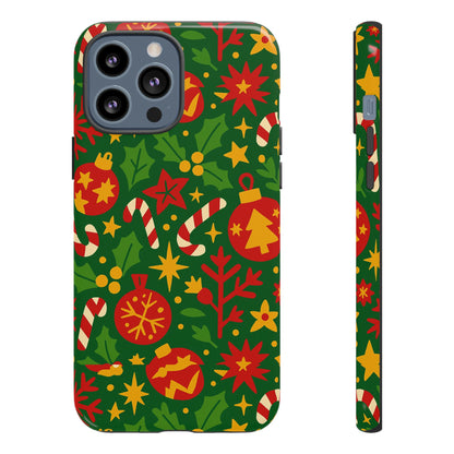Vibrant Christmas Themed 3D Wrap Phone Case for Smartphones - Fun Holiday Accessory for Self-Expression Compatible with iPhone 13, 14, 15 & 16 – all models including Pro, Pro Max & Plus