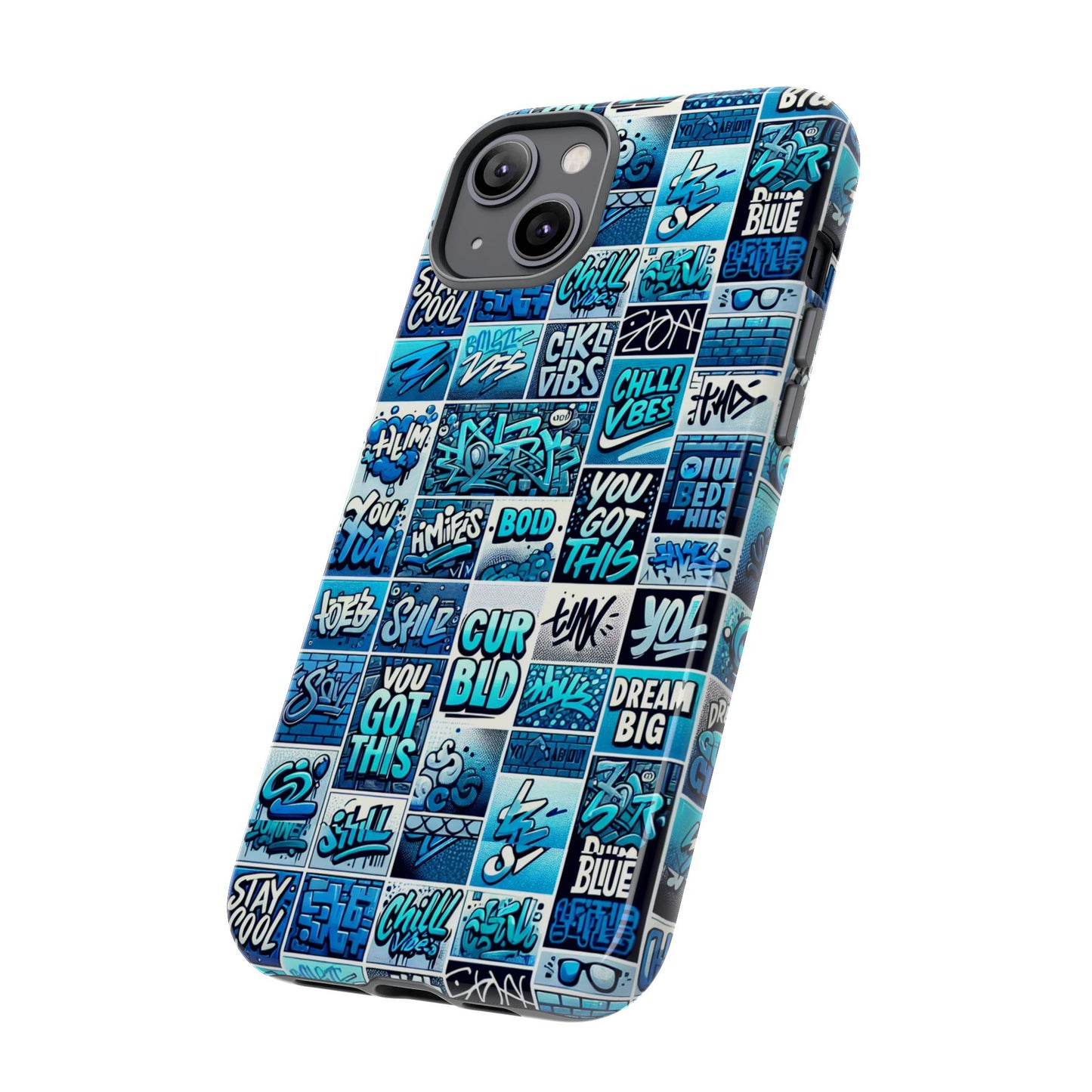 vibrant blue 3d wrap protective phone case featuring retro alphabet design for stylish smartphone protection compatible with iphone 13, 14, 15 & 16 – all models including pro, pro max & plus
