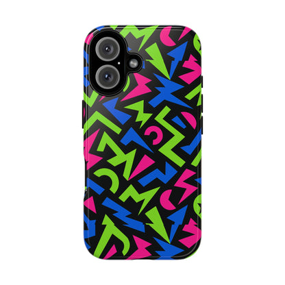 Y2K Multicolour 4 Protective Phone Case with 3D Design – Stylish Protection for Unisex Smartphones Compatible with iPhone 13, 14, 15 & 16 – All Models Including Pro, Pro Max & Plus