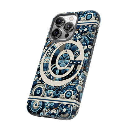 Blue Letter Alphabet C Phone Case for Smartphone Protection Shock Absorption Durable Silicone Cover with 3D Wrap Design