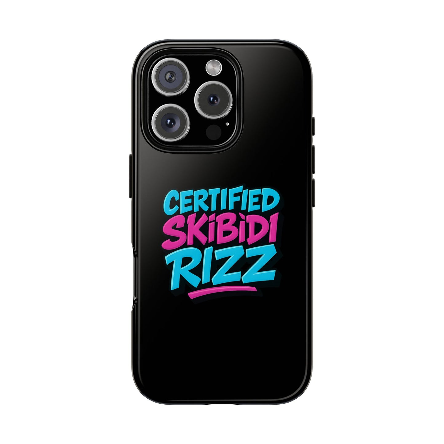certified skibidi rizz phone case - tough & trendy smartphone protector for ultimate style and durability