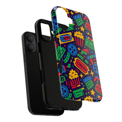 Vibrant Multicolour Cinema-Themed 3D Wrap Protective Phone Case for Self-Expression Stylish Protection Compatible with iPhone 13, 14, 15 & 16 – all models including Pro, Pro Max & Plus