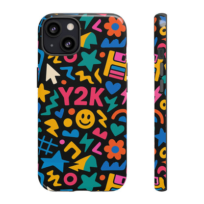 Vibrant Y2K Design 3D Wrap Protective Phone Case for Unique Style and Fashion Accessory Compatible with iPhone 13, 14, 15 & 16 – all models including Pro, Pro Max & Plus
