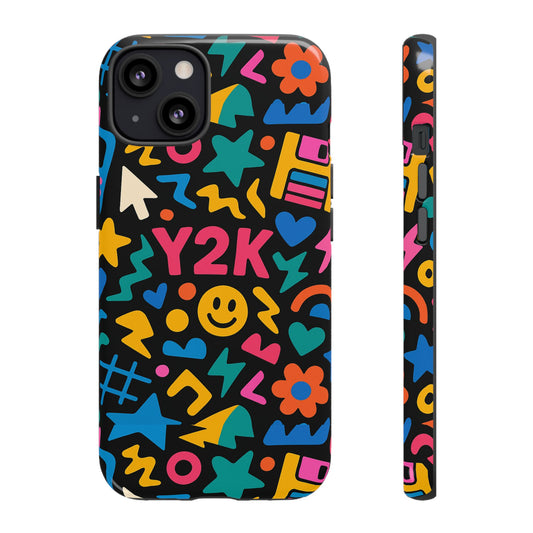 Vibrant Y2K Design 3D Wrap Protective Phone Case for Unique Style and Fashion Accessory Compatible with iPhone 13, 14, 15 & 16 – all models including Pro, Pro Max & Plus