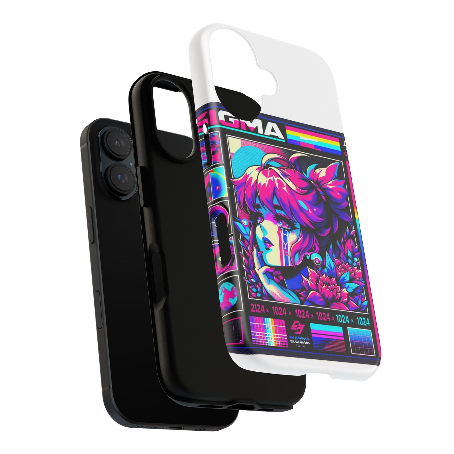 sigma grindset 3d wrap protective phone case for anime lovers, durable shock absorption, uv protected, stylish accessory for unique self-expression