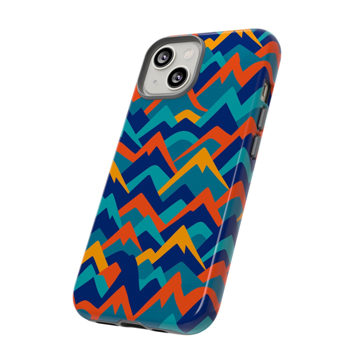 vibrant 3d mountain design protective phone case – stylish and durable cover compatible with iphone 13, 14, 15 & 16 – all models including pro, pro max & plus