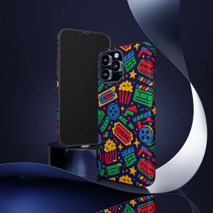 Vibrant Multicolour Cinema-Themed 3D Wrap Protective Phone Case for Self-Expression Stylish Protection Compatible with iPhone 13, 14, 15 & 16 – all models including Pro, Pro Max & Plus